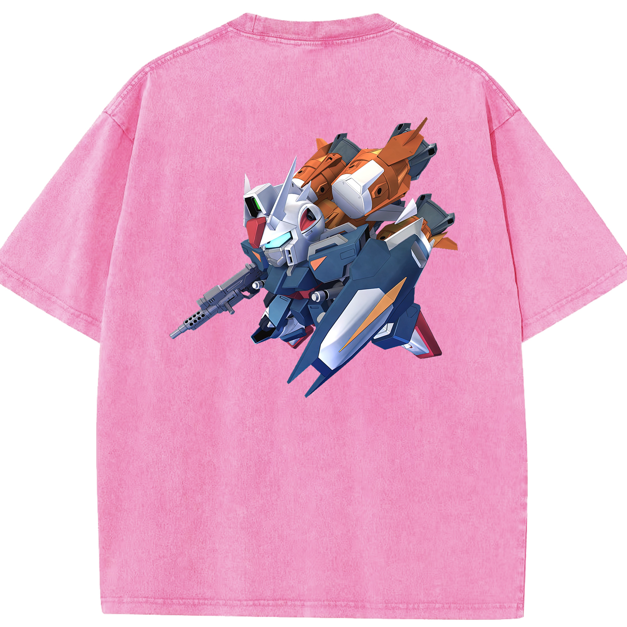 （画像用） 機動戦士ガンダム Mobile Suit Gundam 綿100% ヴィンテージ風 半袖Tシャツ（背面プリント）